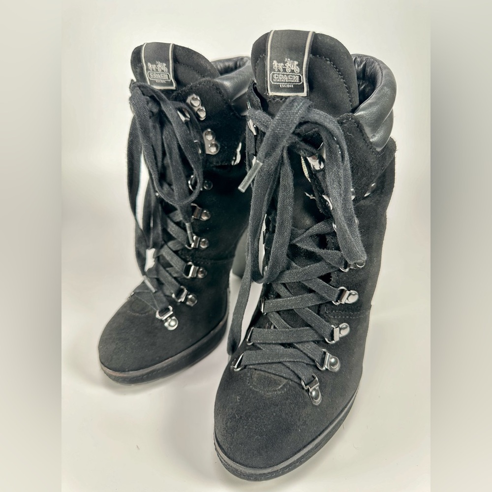 Coach Carol Black Suede Bootie - Picture 4 of 13